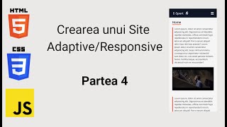 Crearea si hostarea unui site adaptive/responsive. Partea 4. Pagina de contacte.  [HTML, CSS, JS]