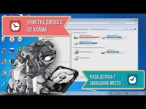 Очистка диска С от хлама, куда делось свободное место ?