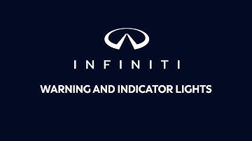 2026 INFINITI QX80 - Warning and Indicator Lights