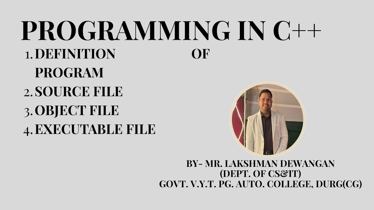 INTRODUCTION TO PROGRAMMING CONCEPT