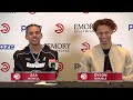 Hawks vs. Lakers Postgame Press Conference: Asa Newell & Dyson Daniels