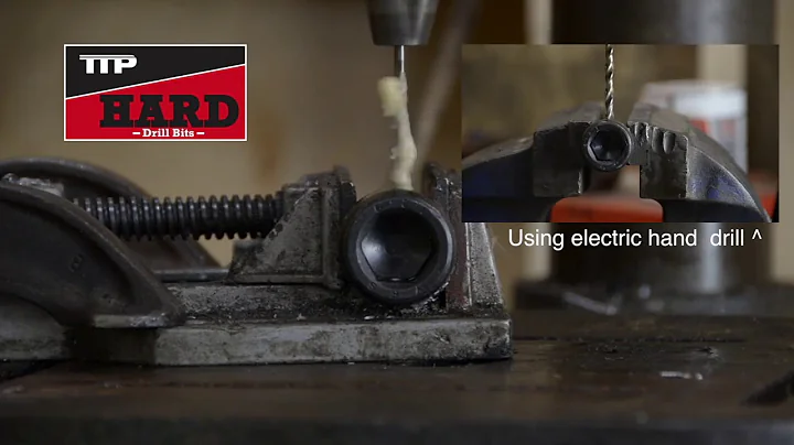 How to drill hard metal easily