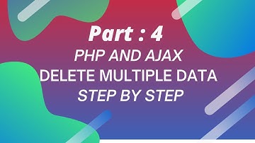 PHP Ajax Tutorial  Bangla Step By Step (Delete Multiple Data Part:4)