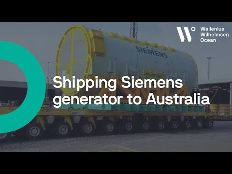 Shipping Siemens generator to Australia