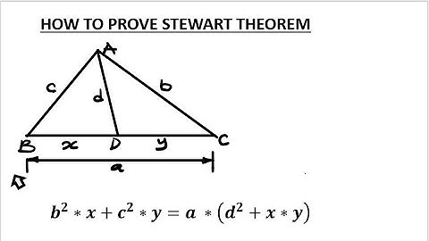 How to prove Stewart theorem