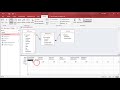 Access - Create a Query in Design View