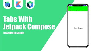 Tabs With Jetpack Compose in Android Studio | Kotlin | Jetpack Compose | Android Tutorials