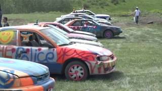 Car demolition derby! ( Cop car gets Destroyed! UNREAL ) 2016 screenshot 4