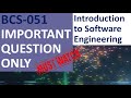BCS-051 Important Question Quickly revise | Introduction to Software Engineering
