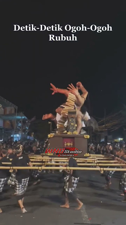 Ngak disangka ogoh ogoh roboh core #shorts