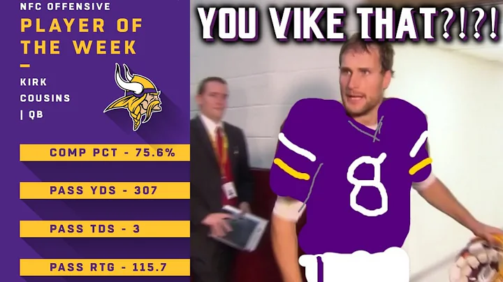 Kirk Cousins Named NFC Offensive Player of the Wee...