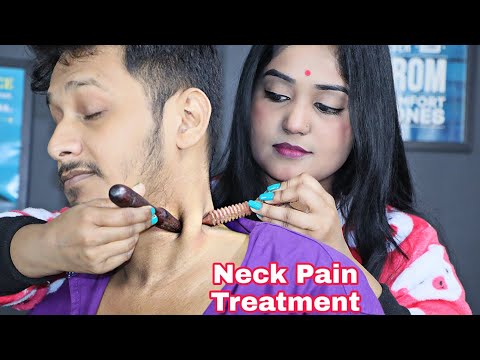 Neck Pain Relief Massage  | Remove Heavy Pain After This Massage | Wooden Sticks Healing Therapy