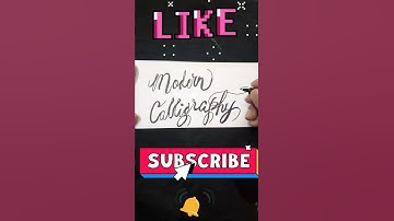 Modern calligraphy - 2 || Calligraphy tutorial || Calligraphy for beginners || Calligraphy Alphabet