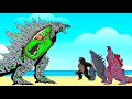 Rescue TEAM Godzilla &amp; KONG From EVOLUTION OF GODZILLA EARTH: Who Will Win? | Cartoon Compilation