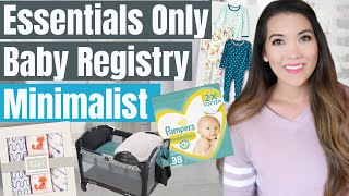 NEWBORN ESSENTIALS ONLY BABY REGISTRY *Minimalist Baby Registry* | Baby On A Budget Registry Tips