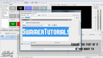 Sony Vegas Pro 9 Text Effect #1