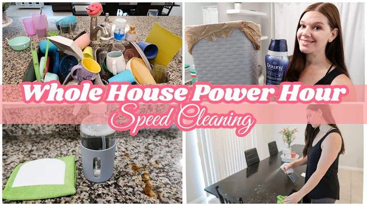 WHOLE HOUSE POWER HOUR SPEED CLEAN WITH ME | SPEED CLEANING MOTIVATION