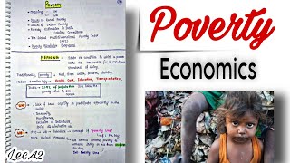 Poverty || Indian Economy || Handwritten notes || Lec.42 || An Aspirant !