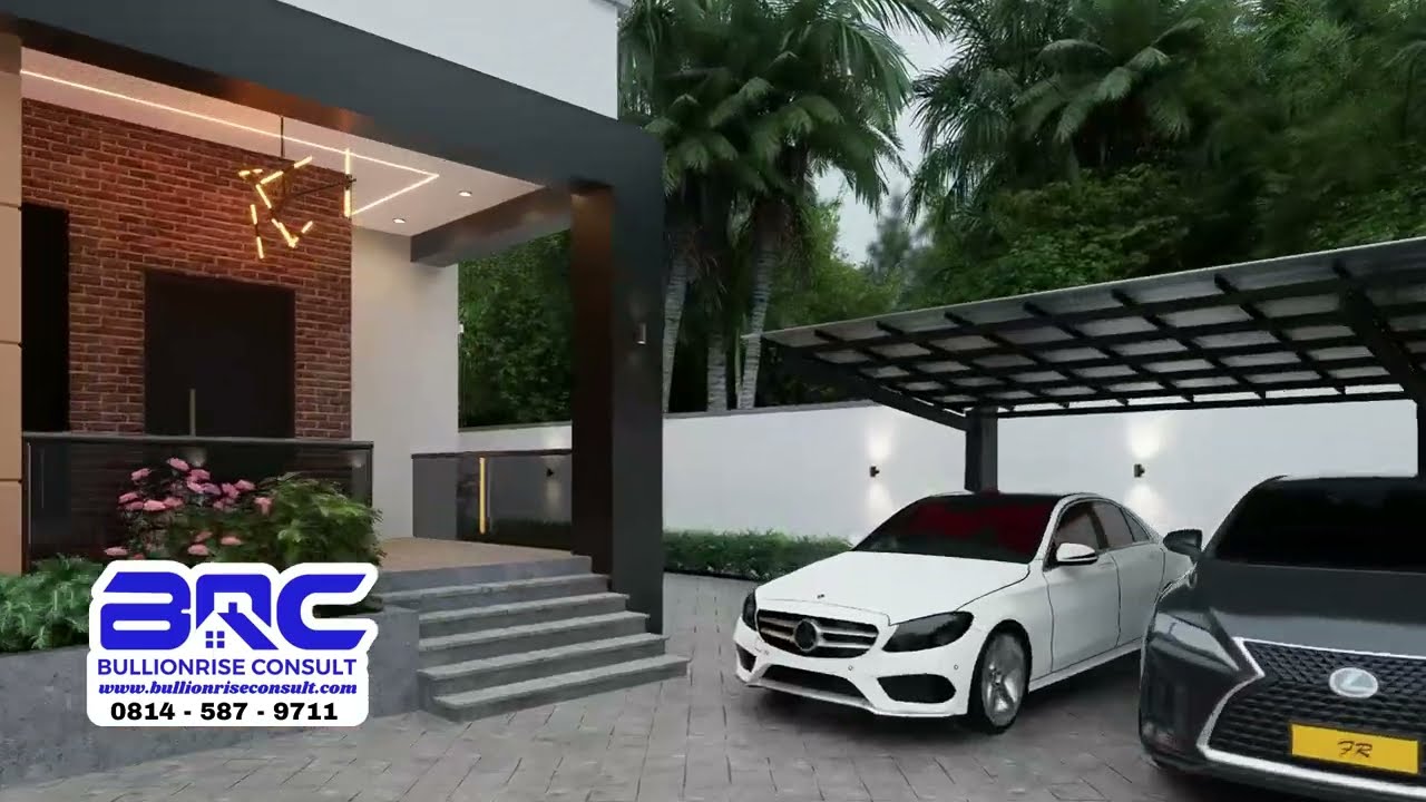 4 bedroom bungalow modern house designs - Opal Crest