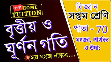 বৃত্তীয় গতি ও ঘূর্ণন গতির পার্থক্য | Circular Motion and Rotational Motion | Bujhi Concept