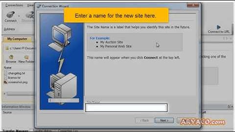 Configuring your website in WS_FTP