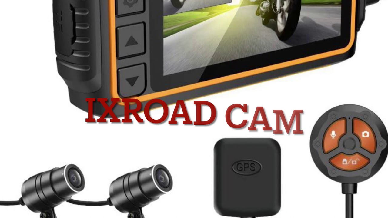 IXROAD Dashcam Moto, 1080P Camera Moto Avant et Arriere avec 3 LCD, WiFi,  GPS, Gyro Anti-Shake, Capteur-G, Contrôle Filaire, Vision Nocturne, 256Go  Maximum : : High-Tech