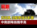 西南風.低壓帶接力影響 中南部降雨機率高【最新快訊】