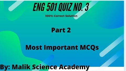 Eng501 Quiz 3 Solution 2023