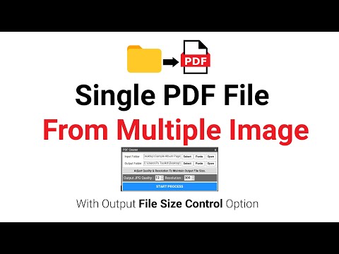 Most Easy Way To Convert Multiple Images To Single PDF