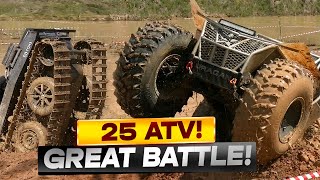 25 various incredible ATV in a hard competition!