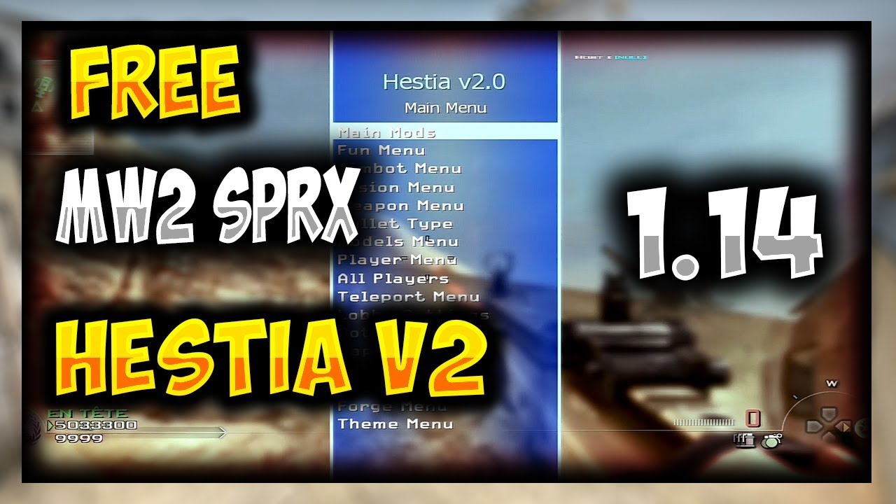 MW2/1.14 BEST FREE SPRX MOD MENU "HESTIA v2" (PRE-GAME ...