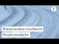 Winterliches Wetter: Glätte, Nebel und Schnee sorgen für schwierige Bedingungen