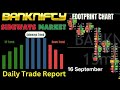 Daily Report Nifty & Banknifty Order flow Analysis Sep 16 #livetrading #nifty #banknifty #orderflow