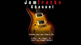 Smooth Jazz Guitar Backing Track in Em chords