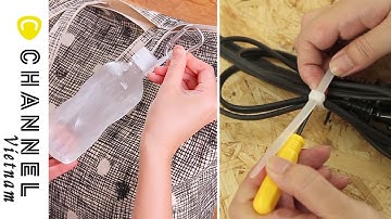 Mẹo dùng dây rút nhựa siêu đỉnh cao từ nhà tắm đến bàn làm việc !!