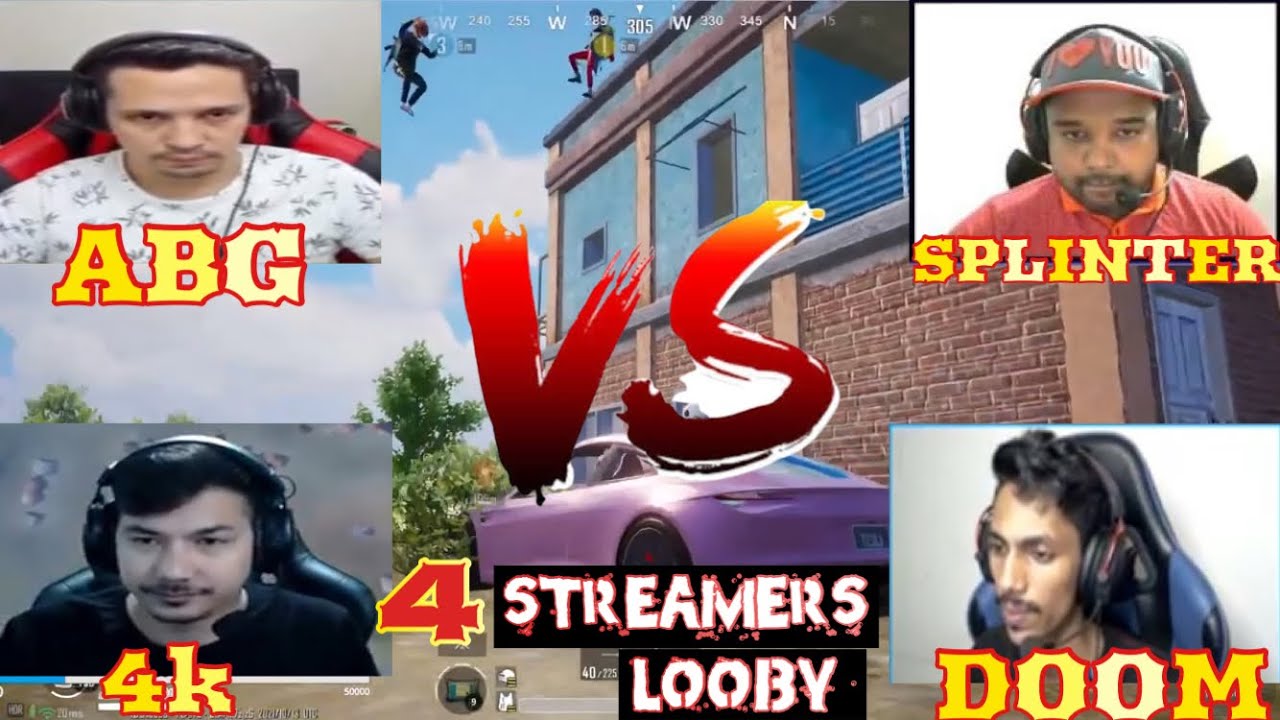 Splinter Streamer MR DOOM vs SPLINTER vs ABG vs 4K GAMING || Hot drop super battle || GG ...