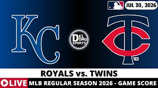 KANSAS CITY ROYALS VS MINNESOTA TWINS ⚾️ MLB Game Score Radio Play-by-Play - JUL 30, 2026