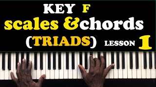 Complete Crash Course Piano Tutorials Key F Scales And Chords Lesson 17