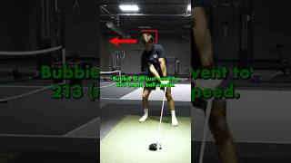 INSANE Bubbie Golf 213 mph Ball Speed Driver Swing Analysis (slo mo) #slowmotiongolfswings #golftips
