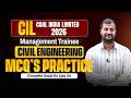 CIL MT 2026: Civil Engineering MCQ Practice | Coal India Limited (Part 3) | Ajay Sir