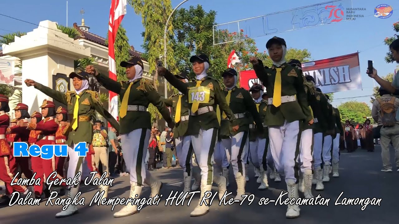 Lomba Gerak Jalan HUT RI ke-79 se-Kabupaten Lamongan