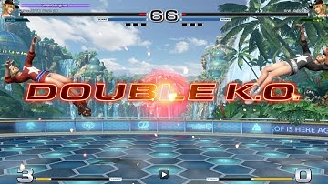 KOF XIV [ver 1.12]: Fun Player Matches with friends (Double K.O.s) #5