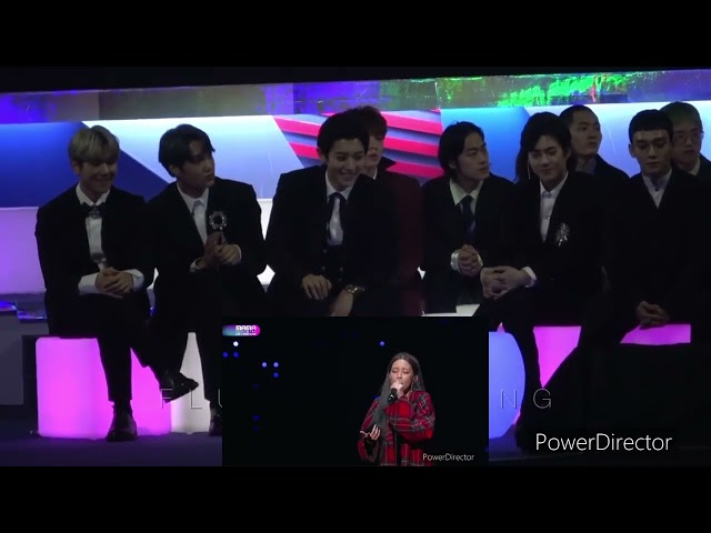 Heize u0026 BOL4 MAMA 2017 EXO reaction 171201 class=