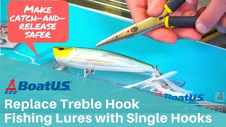 Replace Treble Hook with Single Hook on Fishing Lure | BoatUS