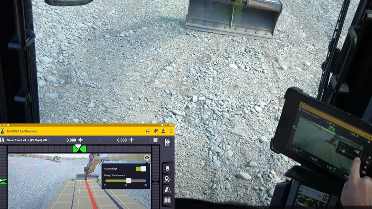 Trimble Earthworks for Excavators   AR Camera