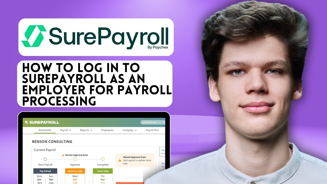 How to log in to SurePayroll as an employer for payroll processing