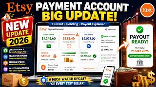 Etsy Payment Account Update 2026 Explained | Current vs Pending Balance | New Payout System Guide !!