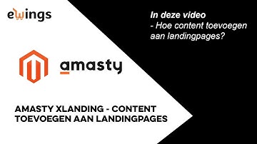 Magento 2 - Hoe voeg ik via Amasty Custom Landing Pages content toe aan mijn landingspagina