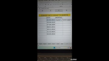 How to convert date formate to month in Excel..#excel #excelshortcuts #exceltutorial