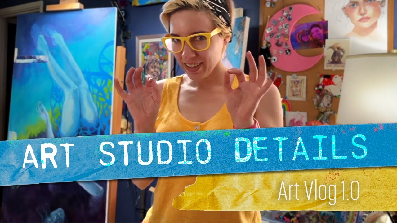 Making my Home Art Studio Comfy and Cozy - ART STUDIO VLOG - YouTube